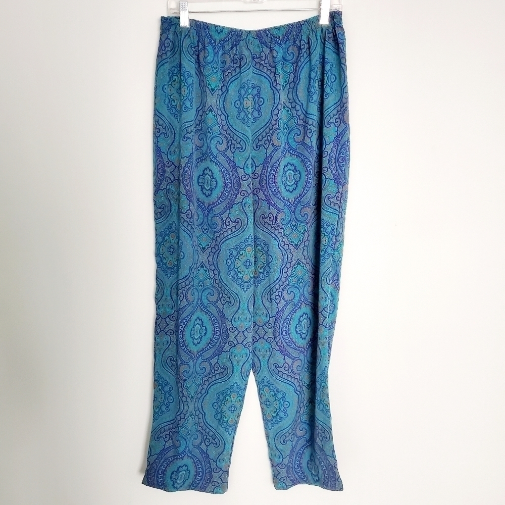 NEW Vintage Victoria's Secret Teal Blue Pajama Set - Picture 4 of 5